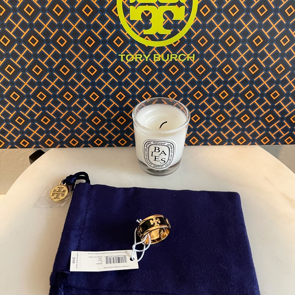 Tory Burch Enamel Logo Ring